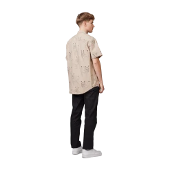 Makia Kauluspaita, LYNX SHIRT Beige -Makia kauppa makia kauluspaita lynx shirt beige 4