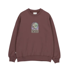 Makia Miesten Collegepaita, COMPASS SWEATSHIRT Viininpunainen