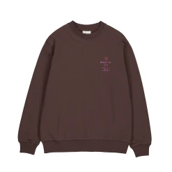 Makia Miesten Collegepaita, ELO SWEATSHIRT Tummanruskea