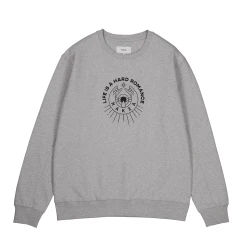 Makia Miesten Collegepaita, K HORNS SWEATSHIRT Keskiharmaa