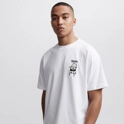 Makia Miesten T-paita, STOL T-SHIRT Valkoinen -Makia kauppa makia miesten t paita stol t shirt valkoinen 2