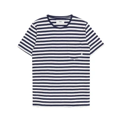 Makia Miesten T-paita, Verkstad Raidallinen Sininen