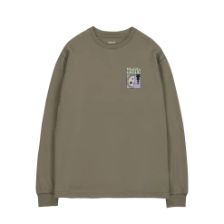 Makia Unisex Pitkähihainen Paita, CRESCENT LONG SLEEVE Armeijanvihreä