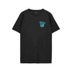 Makia Unisex T-Paita Sea Cat T-Shirt Musta
