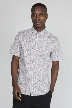 MATINIQUE Kauluspaita, TROSTOL SS Ruskea Kuosi