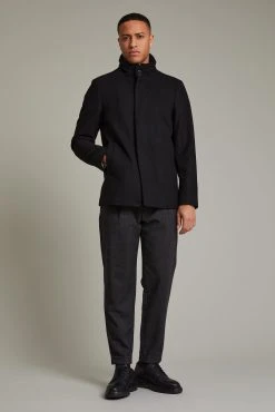 MATINIQUE Miesten Villakangastakki HARVEY SHORT Musta -Makia kauppa matinique miesten villakangastakki harvey short musta 4 scaled