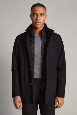 MATINIQUE Miesten Villakangastakki HARVEY SHORT Musta -Makia kauppa matinique miesten villakangastakki harvey short musta 5 scaled