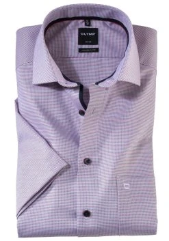 Olymp Luxor Kauluspaita, Modern Fit Punainen Kuosi