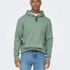 Only And Sons Miesten Huppari ONSCERES LIFE HOODIE SWEAT Limenvihreä
