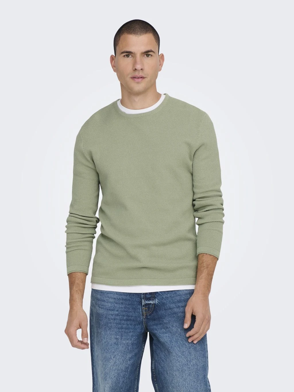 Only And Sons Miesten Neulepaita, Panter 12 Nos Limenvihreä 1 Only And Sons Miesten Neulepaita, Panter 12 Nos Limenvihreä