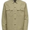 Only And Sons Miesten Paitatakki, Kenneth Overshirt Beige