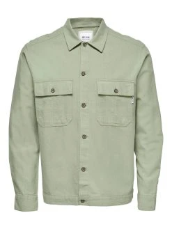 Only And Sons Miesten Paitatakki, Kenneth Overshirt Armeijanvihreä