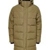 Only And Sons Miesten Talvitakki Carl Long Quilted Coat Beige