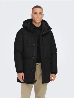 Only And Sons Miesten Talvitakki, K MATHEO QUILTED COAT Musta