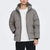 Only And Sons Miesten Untuvatakki MARSHALL LIFE DOWN JACKET Vaaleanharmaa