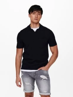 Only And Sons Paita, ACE SLUB SS POLO Tummansininen