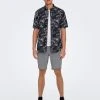 Only And Sons Paita, BES REG SLUB LEAF SHIRT Sininen Kuosi