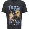 Only And Sons T-paita, Tupac Hiilenmusta