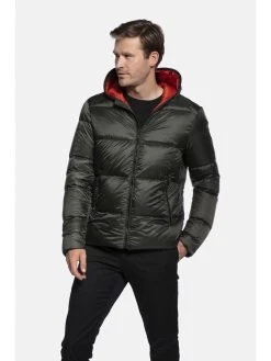 Reset Miesten Untuvatakki, Krakow Hooded Puffer Armeijanvihreä