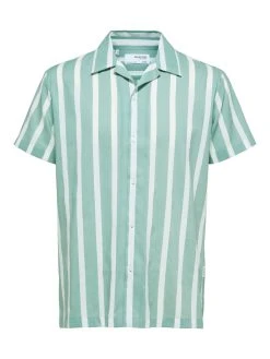 Selected Kauluspaita, REGAIR SHIRT Raidallinen Vihreä -Makia kauppa selected kauluspaita regair shirt raidallinen vihrea 3