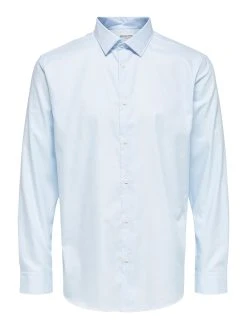 Selected Miesten Kauluspaita ETHAN SLIM Keskisininen