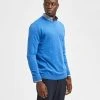 Selected Miesten Neule BERG CREW NECK Kirkkaansininen