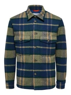 Selected Miesten Paitatakki, K WALTER OVERSHIRT Vihreä Ruutu -Makia kauppa selected miesten paitatakki k walter overshirt vihrea ruutu 3