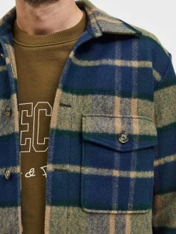 Selected Miesten Paitatakki, K WALTER OVERSHIRT Vihreä Ruutu -Makia kauppa selected miesten paitatakki k walter overshirt vihrea ruutu 4