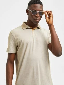 Selected Miesten Pikeepaita LEROY COOLMAX NOS VIILENTÄVÄ PIKEE Beige -Makia kauppa selected miesten pikeepaita leroy coolmax nos viilentava pikee beige 5