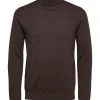 Selected Miesten Pooloneule, Berg Roll Neck B Noos Keskiruskea