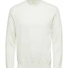Selected Miesten Pooloneule, Berg Roll Neck B Noos Luonnonvalkoinen