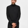 Selected, Miesten Pooloneule, Berg Roll Neck Musta