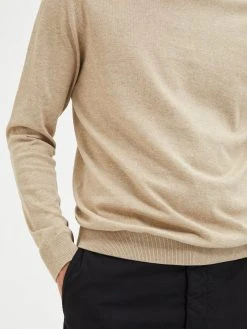 Selected, Miesten Pooloneule, Berg Roll Neck Vaalea Beige -Makia kauppa selected miesten pooloneule berg roll neck vaalea beige 4