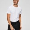 Selected Miesten T-paita, Pima Ss O-neck Valkoinen