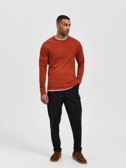Selected Neule, MAINE LS KNIT Oranssi -Makia kauppa selected neule maine ls knit oranssi 6