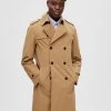 Selected Trenssi, WILLIAM TRENCHCOAT Beige