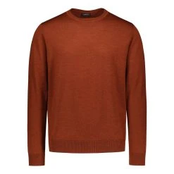 Sinnuu, Miesten Neule, Merino Crew Poltettu Oranssi