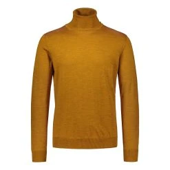 Sinnuu, Miesten Neule, Merino Roll Neck Baruffa Sinapinkeltainen