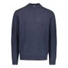 Sinnuu Miesten Neulepaita Wool Cashmere Half Zip Indigo