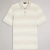 Ted Baker Miesten Pikeepaita OMEATH SS STRIPED POLO Raidallinen Harmaa