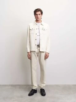 Tiger Of Sweden Farkkutakki, GET ECRU DENIM JACKET Luonnonvalkoinen