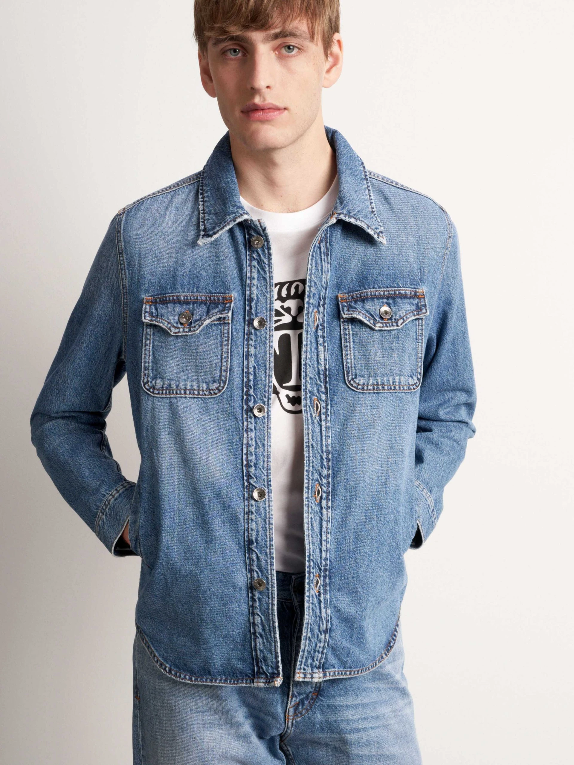 Tiger Of Sweden Miesten Farkkutakki GET Indigo 4 Tiger Of Sweden Miesten Farkkutakki GET Indigo - Image 4