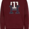 Tommy Hilfiger Miesten Huppari Lux Monogram Hoody Viininpunainen