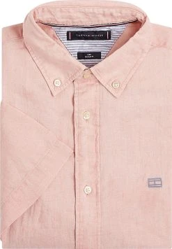 Tommy Hilfiger Miesten Kauluspaita SOLID LINEN REGULAR FIT Pinkki -Makia kauppa tommy hilfiger miesten kauluspaita solid linen regular fit pinkki 3