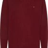 Tommy Hilfiger Miesten Neulepusero, PIMA ORG CTN CASHMERE CREW Viininpunainen
