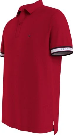 Tommy Hilfiger Miesten Paita Cuff Branding Regular Polo Kirkkaanpunainen -Makia kauppa tommy hilfiger miesten paita cuff branding regular polo kirkkaanpunainen 3