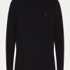 Tommy Hilfiger Miesten Pitkähihainen T-paita STRETCH SLIM FIT LONG SLEEVE TEE Musta