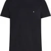 Tommy Hilfiger Miesten T-paita, CORE STRETCH SLIM C-NK TEE Musta
