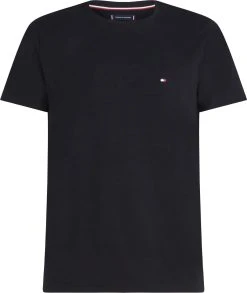 Tommy Hilfiger Miesten T-paita, CORE STRETCH SLIM C-NK TEE Musta