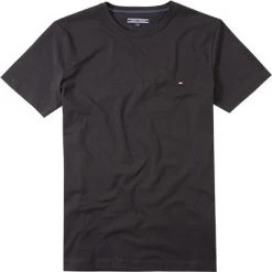 Tommy Hilfiger Miesten T-paita, Core Stretch Slim Musta